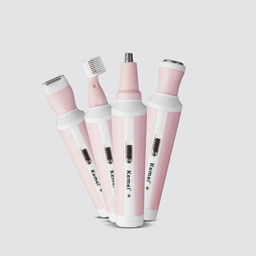 Kemei 4-in-1 Rechargeable Ladies Epilator & Hair Remover – Model 3024