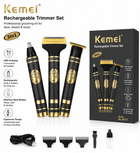 Kemei KM-6712 Professional 3-in-1 Hair Trimmer for Men